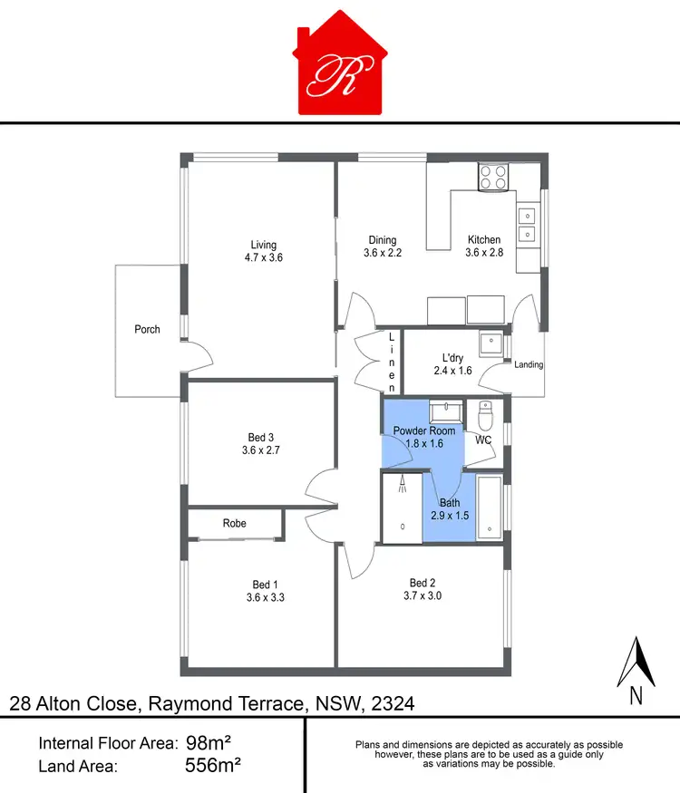 Floorplan of Homely house listing, 28 Alton Close, Raymond Terrace NSW 2324
