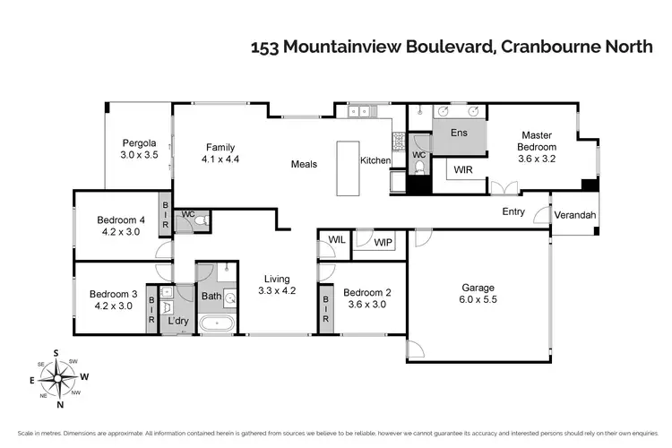 Floorplan of Homely house listing, 153 Mountainview Boulevard, Cranbourne North VIC 3977