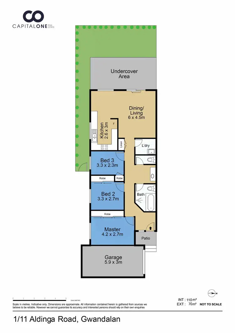 Floorplan of Homely semi-detached listing, 1/11 Aldinga Road, Gwandalan NSW 2259