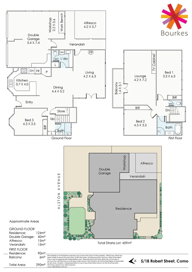 Floorplan of Homely townhouse listing, 5/18 Robert Street, Como WA 6152