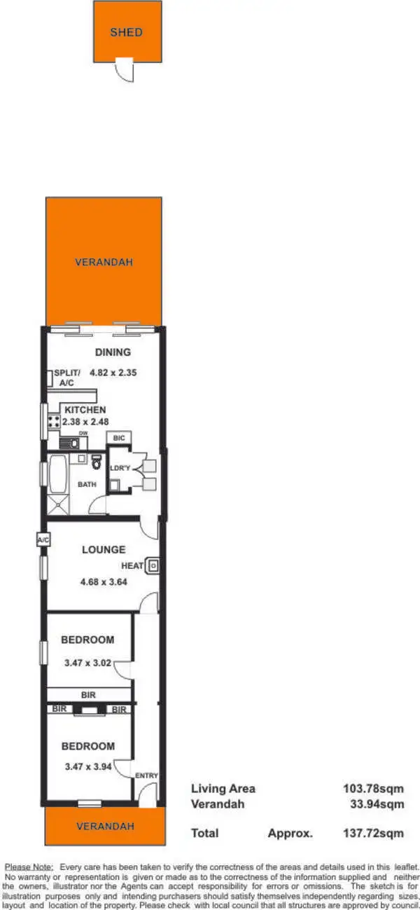 Floorplan of Homely house listing, 10 Parsons Street, Maylands SA 5069