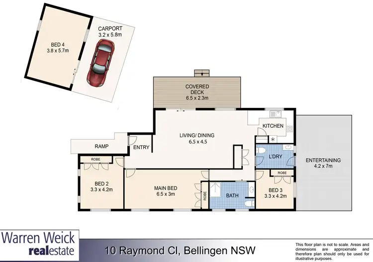 Floorplan of Homely house listing, 10 Raymond Close, Bellingen NSW 2454