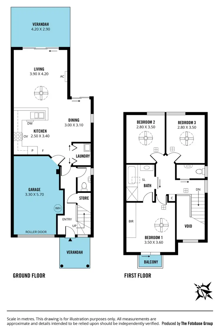 Floorplan of Homely townhouse listing, 3 Abbey Road, Mitchell Park SA 5043