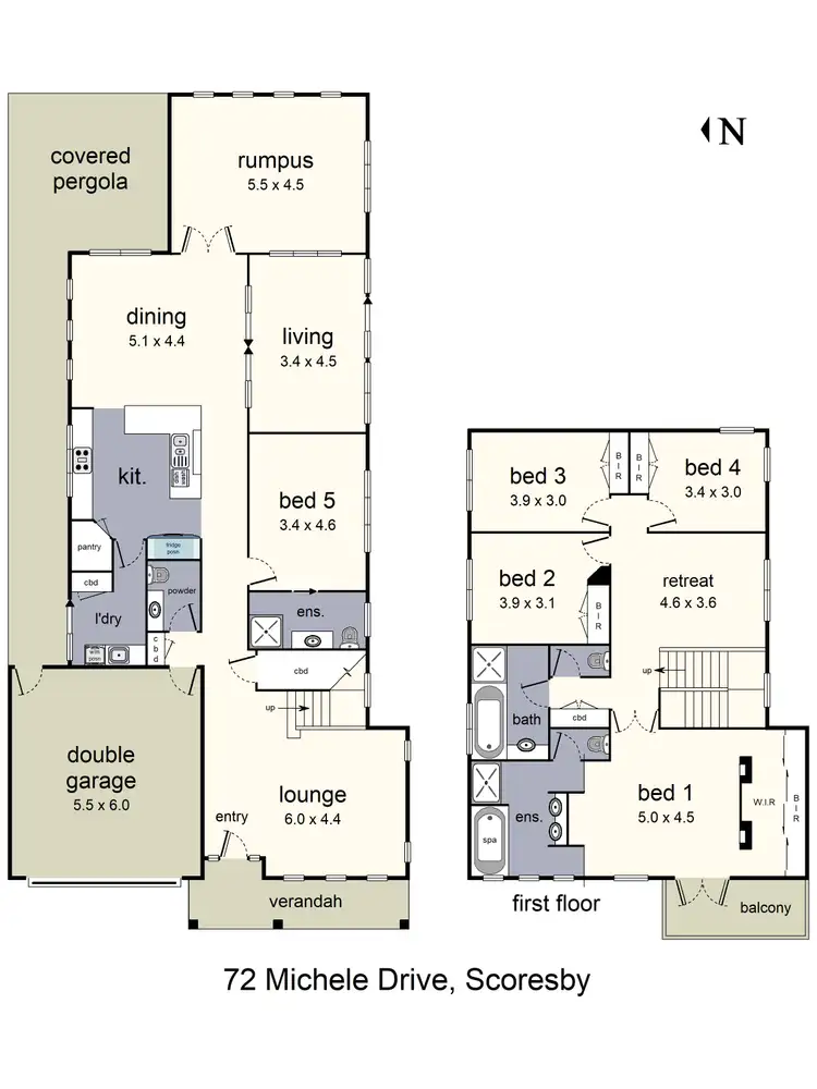 Floorplan of Homely house listing, 72 Michele Drive, Scoresby VIC 3179