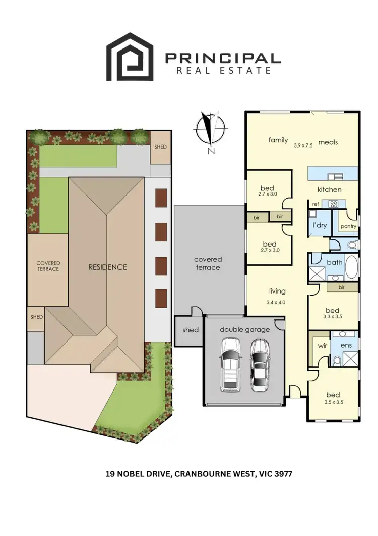 Floorplan of Homely house listing, 19 Nobel Drive, Cranbourne West VIC 3977