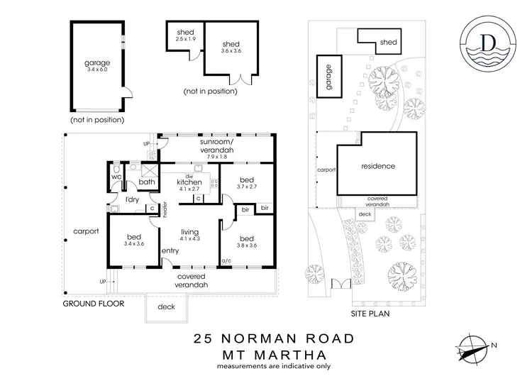 Floorplan of Homely house listing, 25 Norman Road, Mount Martha VIC 3934