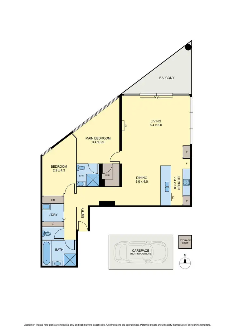 Floorplan of Homely apartment listing, 1/1072 Mt Alexander Road, Essendon VIC 3040