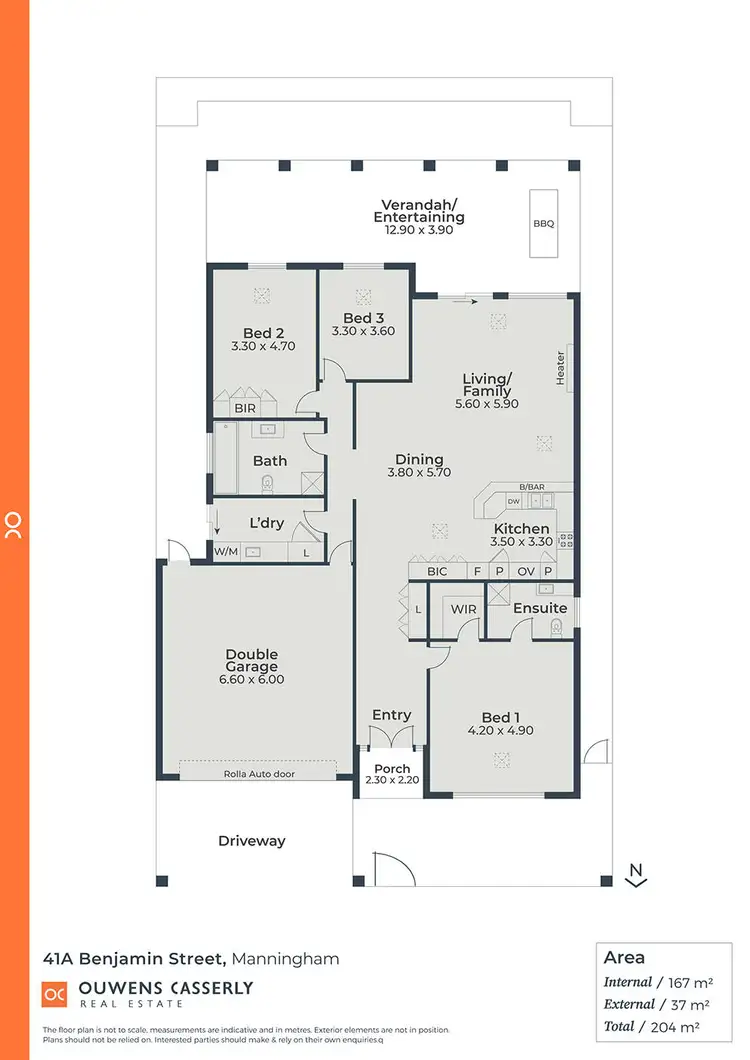 Floorplan of Homely house listing, 41A Benjamin Street, Manningham SA 5086