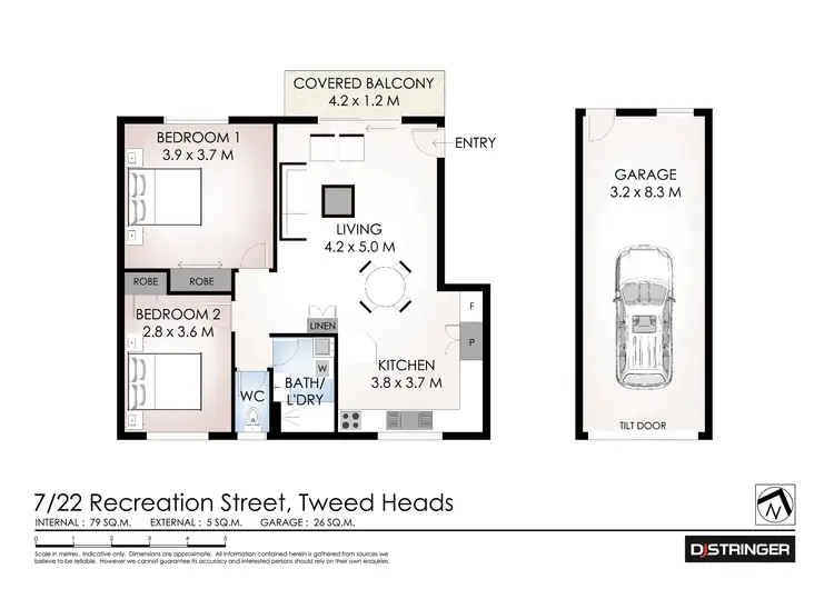 Floorplan of Homely unit listing, 7/22 Recreation Street, Tweed Heads NSW 2485