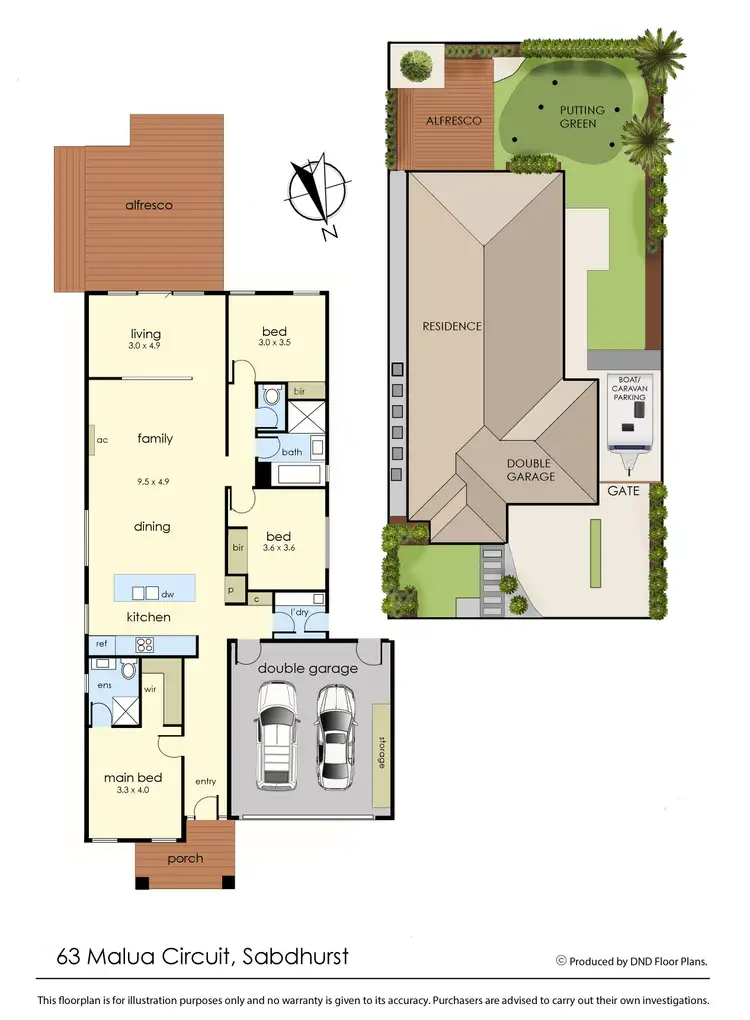 Floorplan of Homely house listing, 63 Malua Circuit, Sandhurst VIC 3977