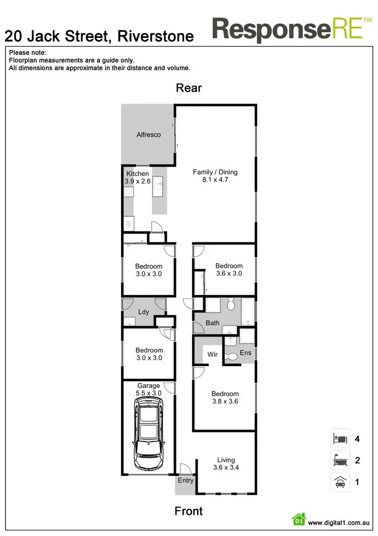 Floorplan of Homely house listing, 20 Jack Street, Riverstone NSW 2765