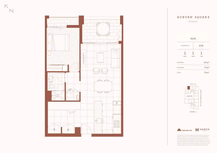 Floorplan of Homely apartment listing, 103/28A Northumberland Road, Auburn NSW 2144
