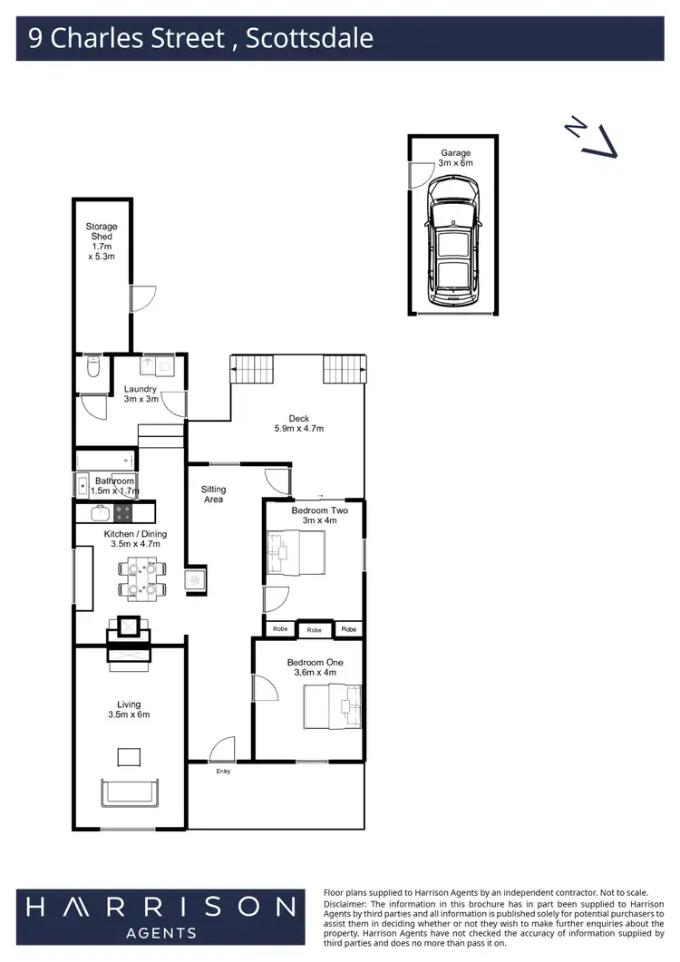 Floorplan of Homely house listing, 9 Charles Street, Scottsdale TAS 7260