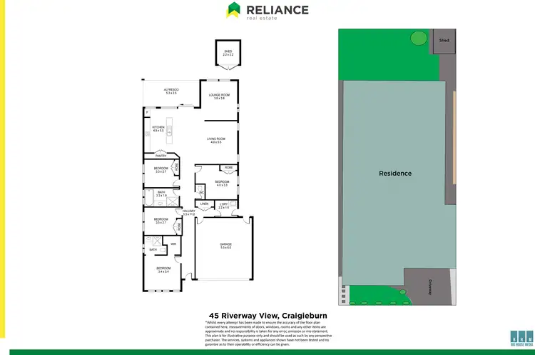 Floorplan of Homely house listing, 45 Riverway View, Craigieburn VIC 3064