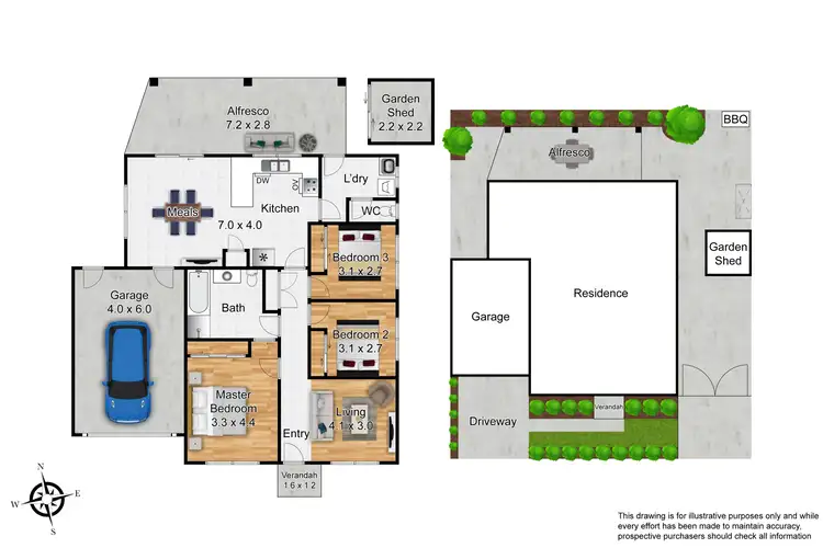 Floorplan of Homely house listing, 2/8 Amity Way, Cranbourne West VIC 3977