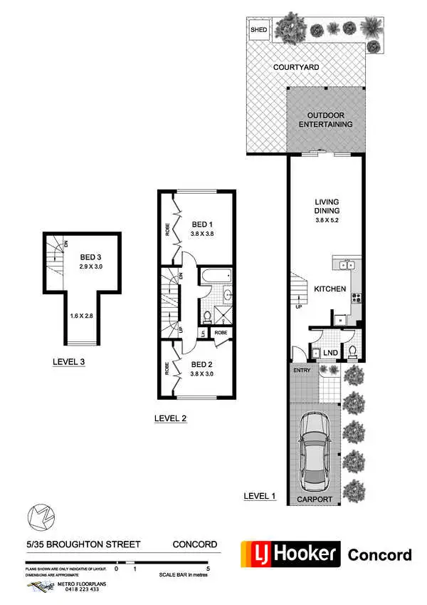Floorplan of Homely townhouse listing, 5/35 Broughton Street, Concord NSW 2137