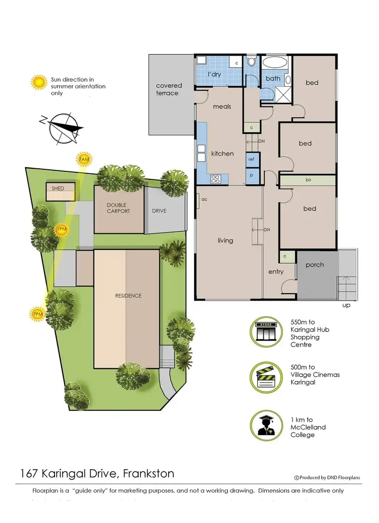 Floorplan of Homely house listing, 167 Karingal Drive, Frankston VIC 3199