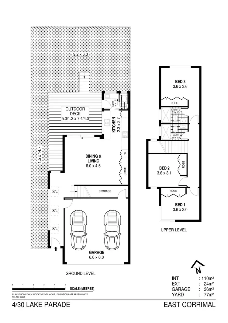 Floorplan of Homely townhouse listing, 4/30 Lake Parade, East Corrimal NSW 2518