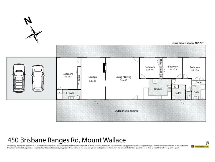 Floorplan of Homely house listing, 450 Brisbane Ranges Road, Mount Wallace VIC 3342