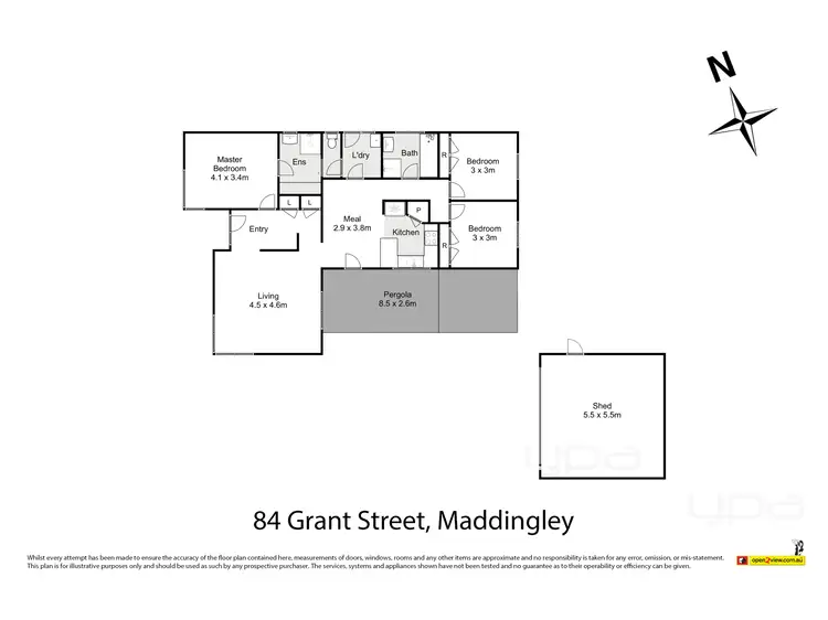 Floorplan of Homely house listing, 84 Grant Street, Maddingley VIC 3340