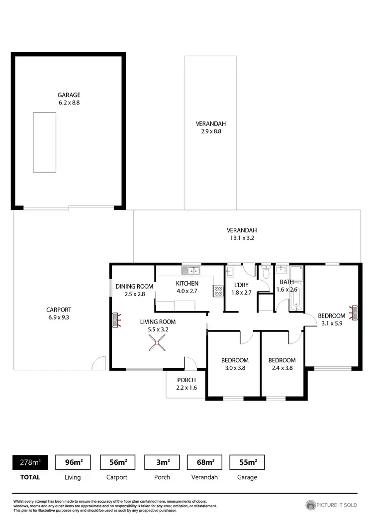 Floorplan of Homely house listing, 17 Milton Avenue, Fulham Gardens SA 5024