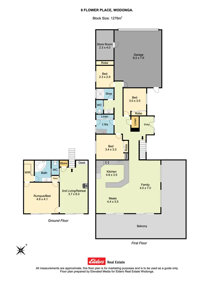 Floorplan of Homely house listing, 8 Flower Place, Wodonga VIC 3690