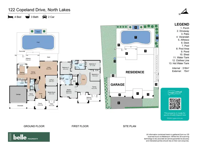 Floorplan of Homely house listing, 122 Copeland Drive, North Lakes QLD 4509