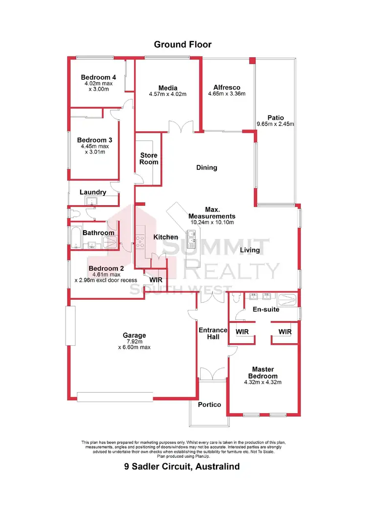 Floorplan of Homely house listing, 9 Sadler Circuit, Australind WA 6233