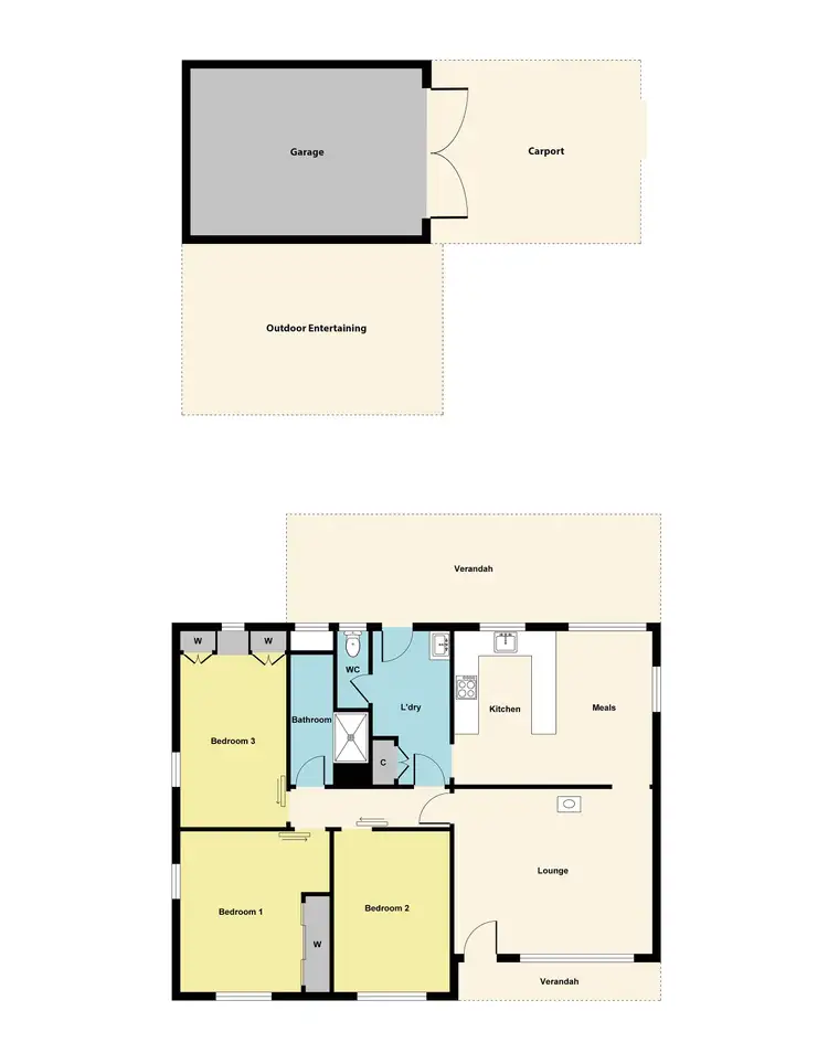 Floorplan of Homely house listing, 22 Gearing Street, Maryborough VIC 3465