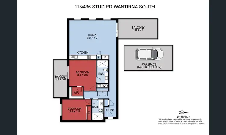 Floorplan of Homely unit listing, 113/436 Stud Road, Wantirna South VIC 3152