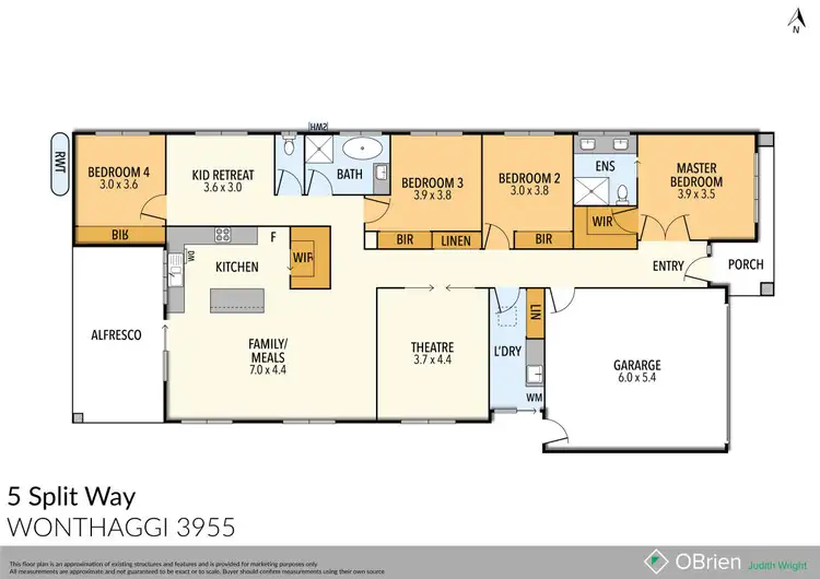 Floorplan of Homely house listing, 5 Splint Way, Wonthaggi VIC 3995