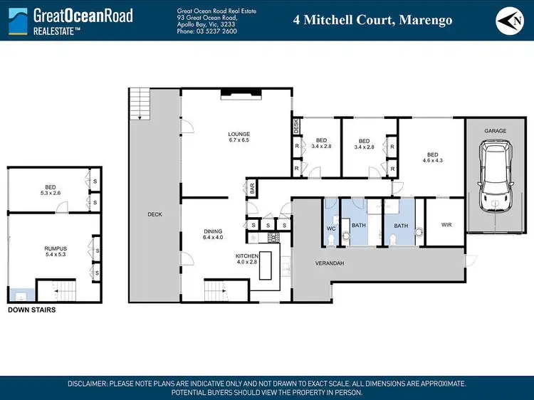 Floorplan of Homely house listing, 4 Mitchell Court, Marengo VIC 3233