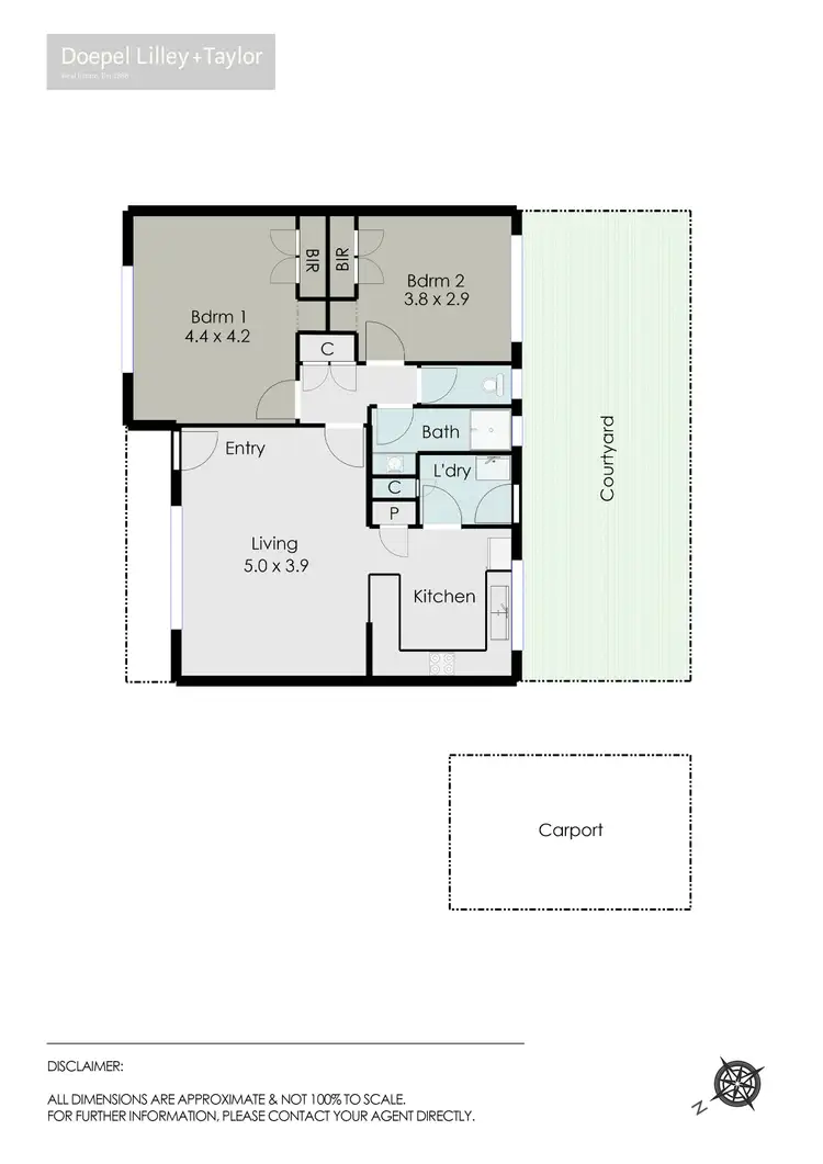 Floorplan of Homely unit listing, 2/318 Kline Street, Ballarat East VIC 3350