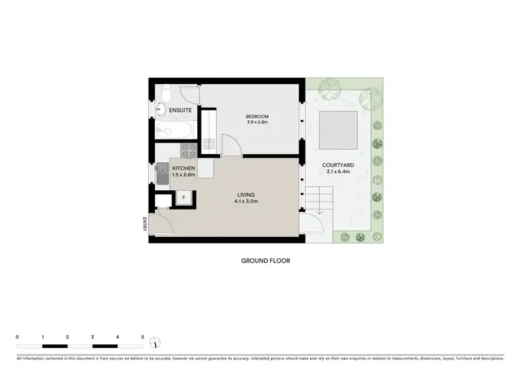 Floorplan of Homely apartment listing, 1/5 Addison Street, Elwood VIC 3184