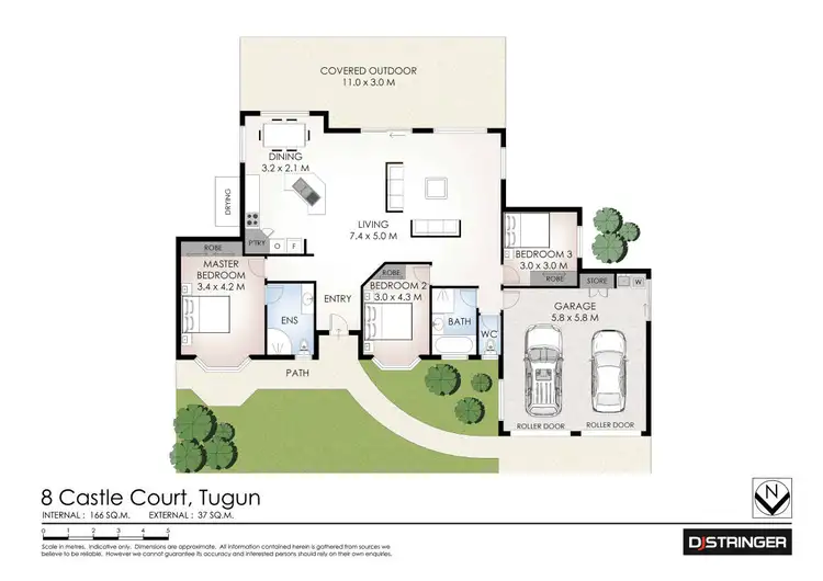 Floorplan of Homely house listing, 8 Castle Court, Tugun QLD 4224