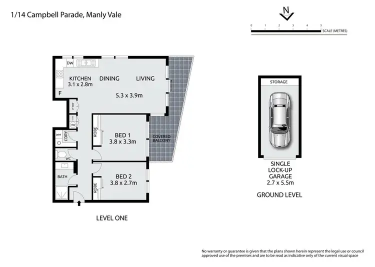Floorplan of Homely apartment listing, 1/14 Campbell Parade, Manly Vale NSW 2093