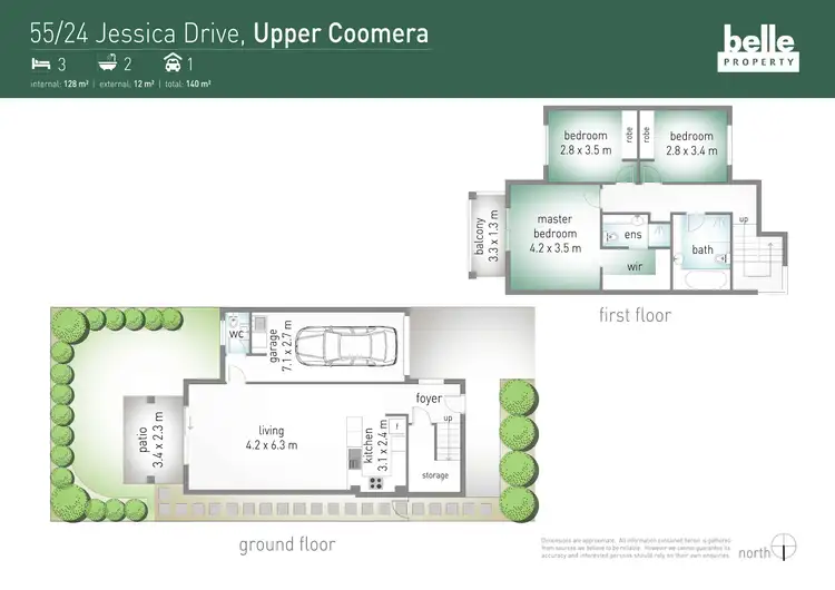 Floorplan of Homely townhouse listing, 55/24 Jessica Drive, Upper Coomera QLD 4209