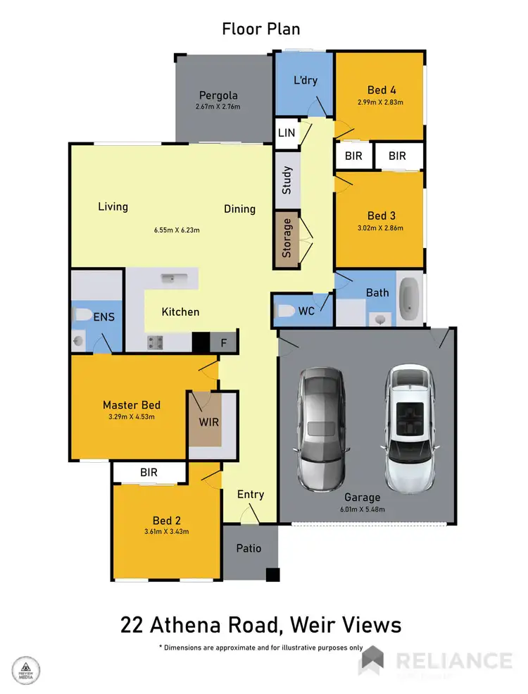 Floorplan of Homely house listing, 22 Athena Road, Weir Views VIC 3338