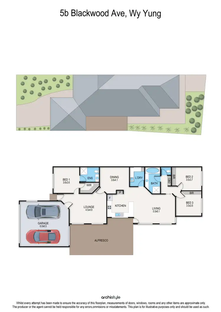 Floorplan of Homely townhouse listing, 5B Blackwood Avenue, Wy Yung VIC 3875