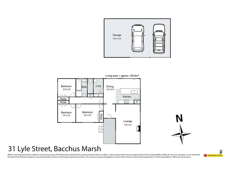 Floorplan of Homely house listing, 31 Lyle Street, Bacchus Marsh VIC 3340