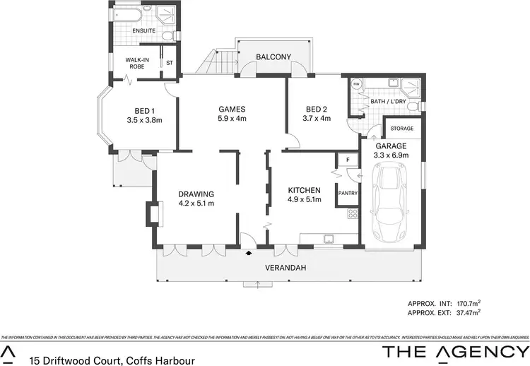 Floorplan of Homely house listing, 15 Driftwood Court, Coffs Harbour NSW 2450