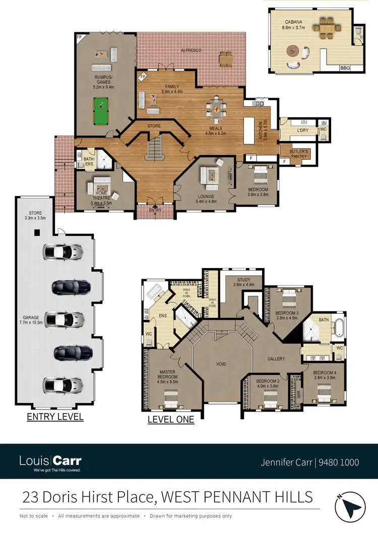 Floorplan of Homely house listing, 23 Doris Hirst Place, West Pennant Hills NSW 2125
