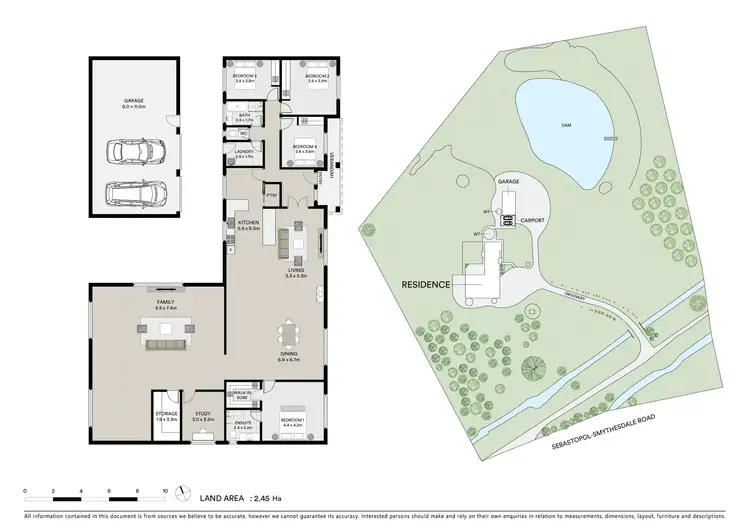Floorplan of Homely house listing, 595 Sebastopol-Smythesdale Road, Ross Creek VIC 3351