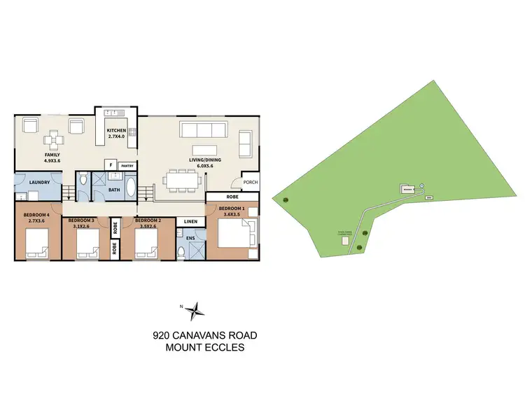 Floorplan of Homely rural property listing, 920 Canavans Road, Mount Eccles VIC 3953