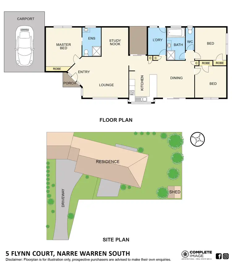 Floorplan of Homely house listing, 5 Flynn Court, Narre Warren South VIC 3805
