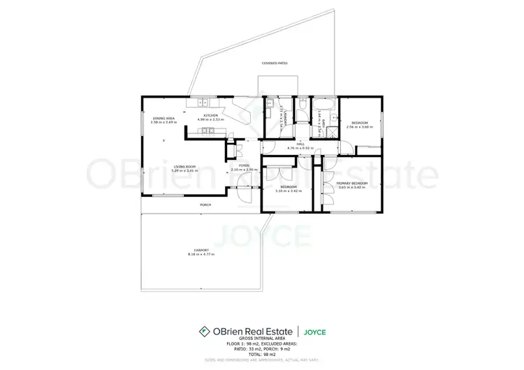 Floorplan of Homely house listing, 7 Donovan Drive, Wangaratta VIC 3677