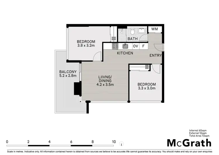 Floorplan of Homely apartment listing, 2401/11 Rose Lane, Melbourne VIC 3000