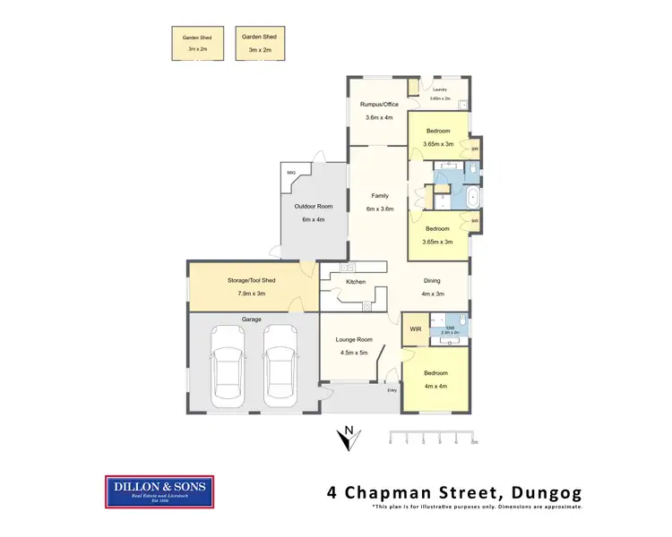 Floorplan of Homely house listing, 4 Chapman Street, Dungog NSW 2420