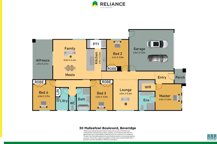 Floorplan of Homely house listing, 30 Malleefowl Boulevard, Beveridge VIC 3753