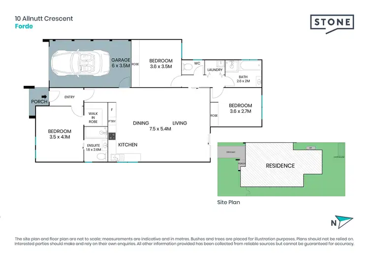 Floorplan of Homely house listing, 10 Allnutt Crescent, Forde ACT 2914